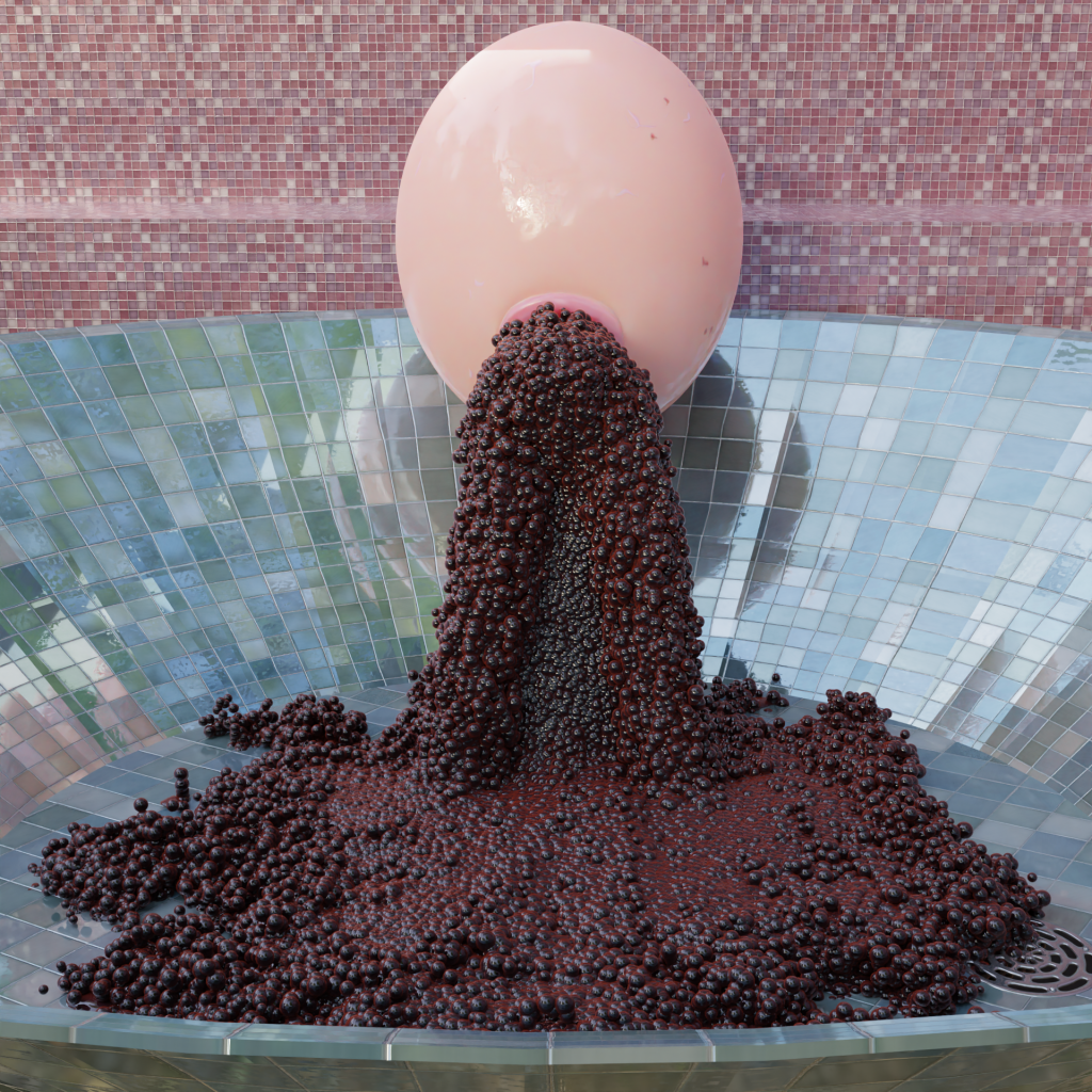 Veronika Simmering, too much boba 2021 3D rendering